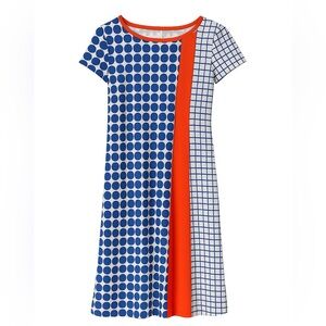 Stylish Blue and White Polka Dot Kids Dress
